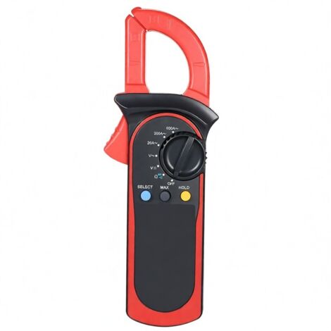 Mini Digital LCD Handheld Clamp Multimeter, Voltmètre Ampèremètre Ohmmètre, Mesure Tension AC/DC, Courant AC, Résistance, Diode, avec Sac de Rangement (1/5)
