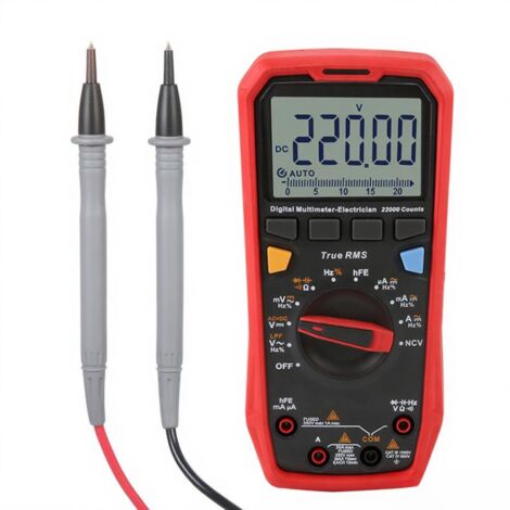 Multimètre numérique auto-gamme haute précision professionnelle, tester NCV, true RMS, multifonctionnel, instrument de mesure électrique