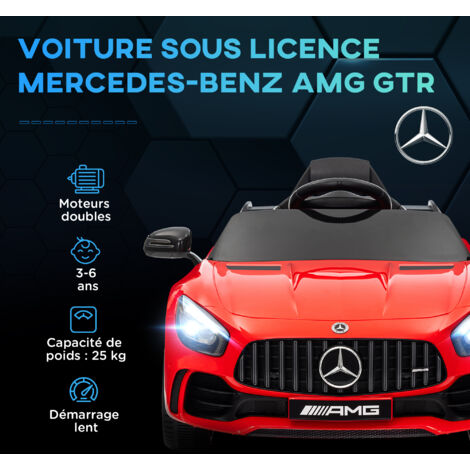 Voiture Électrique Enfant 12V – Télécommande Parentale 2,4 GHz, 2 Portes, MP3 – LEADZM Rouge