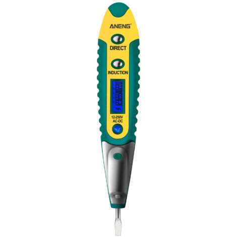 Tester de tension numérique VD700, écran LCD, détecteur multifonctionnel AC/DC 12-250V, tournevis électrique avec éclairage auxiliaire LED (1/5)