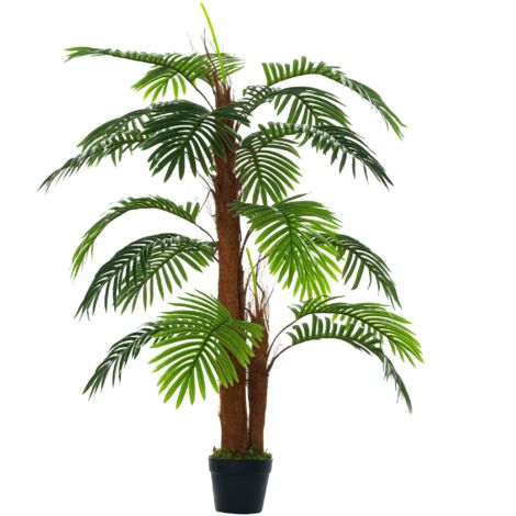 Plante artificielle en bambou, arbre artificiel de 120 cm de hauteur avec pot, pour la décoration intérieure. (1/5)