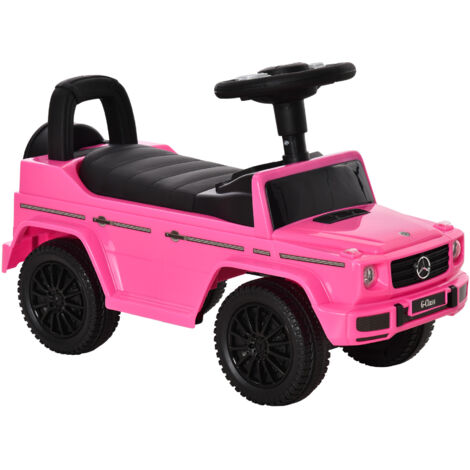 Voiture électrique 3 en 1 pour enfants G350, sous licence, à pousser au sol, sans moteur, rose, 12,36 mois (1/5)
