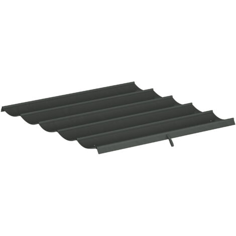 Toile de rechange rétractable pour pergola, 2,55 x 2,5 m, pour structure 3 x 3 m, pour toiture uniquement, gris foncé