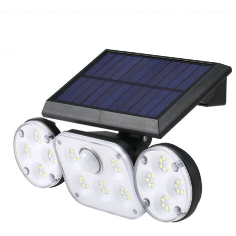 Applique murale Sloar à trois têtes, trois modes d'éclairage, IP65, 70 LED/78 LED/70 COB (1/5)