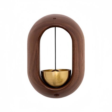 Sonnette magnétique de commerçant pour l'ouverture de porte, carillon de bienvenue en bois de noyer noir pour jardin, maison, entrée de bureau, restaurant, aimants pour réfrigérateur