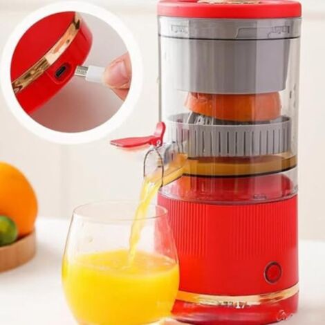 Nouvelle centrifugeuse électrique à séparation automatique, rechargeable, portable, mini extracteur de jus multifonctionnel USB (rouge)
