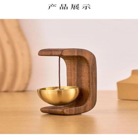 Sonnette de porte en bois, sonnette magnétique, accessoire de décoration intérieure (1/5)