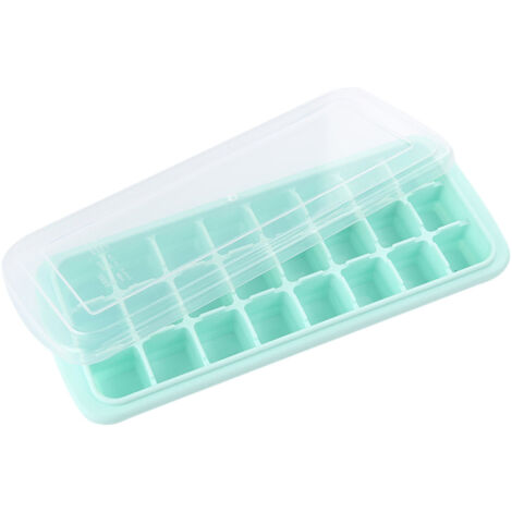Bac à glaçons silicone 24 compartiments avec couvercle, pour bar, maison, fête, réutilisable