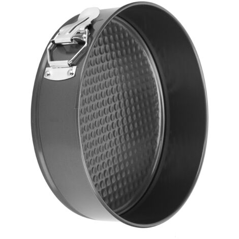 Moule à gâteau rond 22cm acier au carbone antiadhésif, fond amovible, pour mousse et pâtisserie (1/5)
