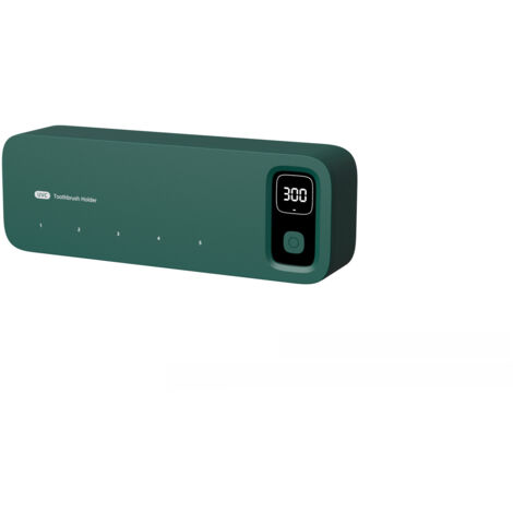 Stérilisateur brosses dents UV Van Gogh vert, désinfection séchage auto, support électrique mural sans perçage, chargement séchage air libre (1/5)