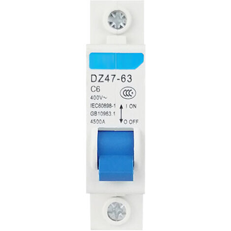 Disjoncteur différentiel miniature unipolaire 400 V pour usage domestique, montage sur rail DIN DZ47-63 (1/5)