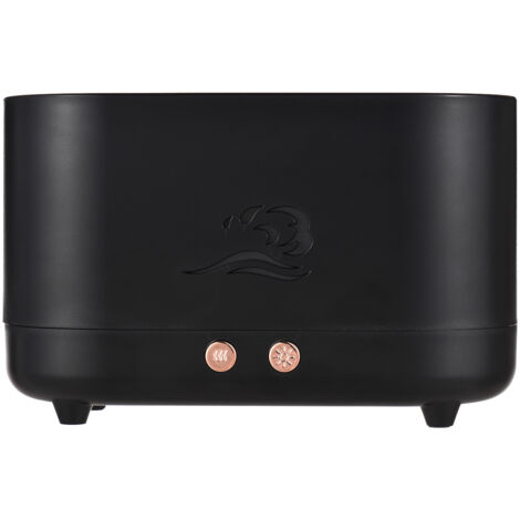 Diffuseur huiles essentielles 3-en-1 Lumière flamme réaliste 2 niveaux Humidificateur silencieux 225ml Arrêt auto Pour maison, chambre, salon, yoga Cadeau idéal (1/5)
