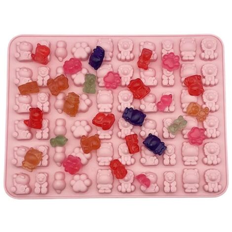 Moule à bonbons en silicone en forme de dessin animé 1 pièce, parfait pour chocolats et pâtisseries, facile à démouler (1/5)