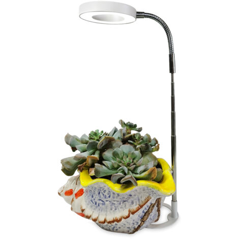 Lampe horticole anneau ange, spectre complet, imitation soleil, éclairage d'appoint réglable pour plantes succulentes (1/5)
