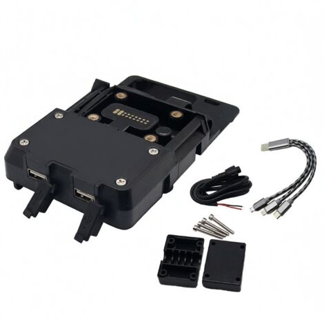 Support de navigation pour téléphone portable avec chargeur USB de remplacement pour BMW R1200GS, R1200ADV, S1000XR/RS, F700GS/800GS (1/5)