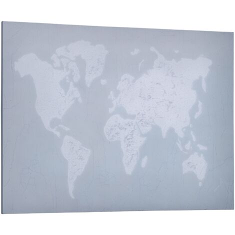 Impression sur toile 120x90cm pour la maison et le bureau, châssis en pin et encre à base de résine polyuréthane, gris et blanc (1/5)