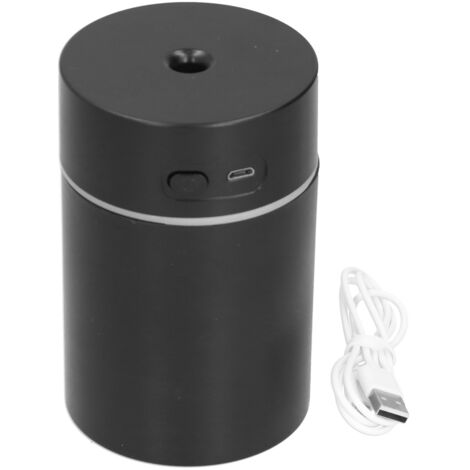 Mini humidificateur voiture portable – Silencieux USB, 2 en 1 chambre / bureau / voiture, anti-air sec, cadeau pratique Fête des Mères (Noir) (1/5)