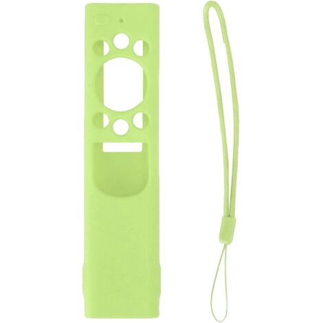 Coque de protection en silicone antichoc pour télécommande solaire Samsung TM2180EcoBN59, vert lumineux (1/5)