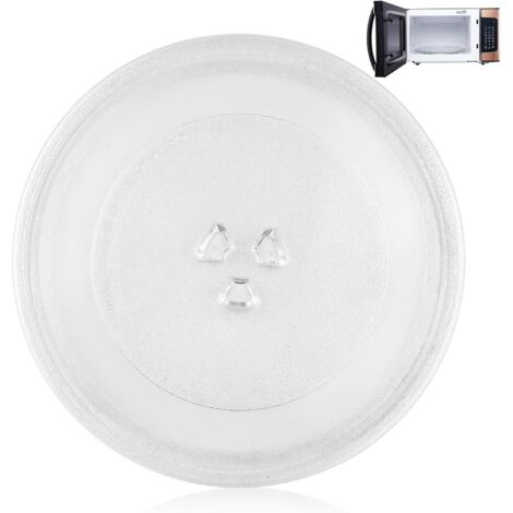 Plateau tournant micro-ondes 25,5cm – verre résistant haute température, sécurité alimentaire, facile à nettoyer, compatible four micro-ondes (1/5)