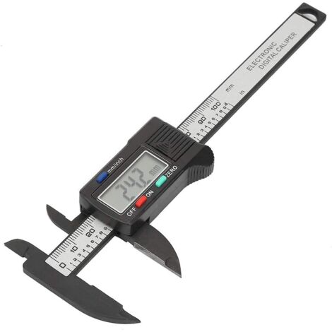 Pied à coulisse numérique 100mm – grand écran LCD sans pile, mesure profondeur interne et externe, précision électronique (1/5)