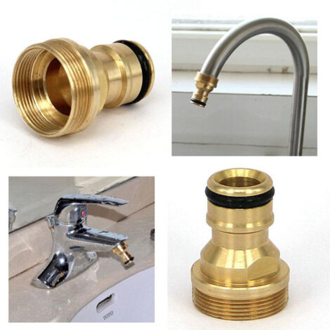 Raccord Rapide Pour Tuyau D'arrosage - Kit Mâle Et Femelle Avec Rondelles - Connexion 1/2" (1,27 Cm) - Pour Arrosage Jardin, Lavage Voiture