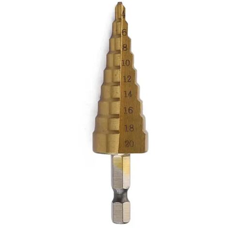 Foret étagé Woltersberger HSS Avec Tige De 10 Mm | Foret Conique Fraiseuse A Metaux