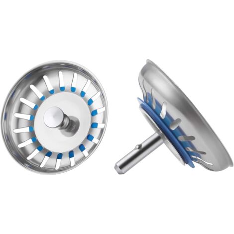 2 Pièces Crépine d'évier de Cuisine, Filtre Évier Cuisine, 304 Bouchon Evier Cuisine Inoxydable, Bonde à Panier Filtre Evier, Panier à Tamis Diamètre | Leroy Merlin