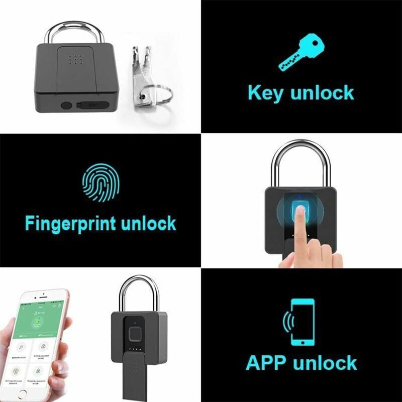 Cadenas Intelligent à Empreintes Digitales - HURRISE - Déverrouillage