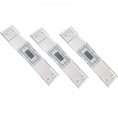 Jauge Surveillance Fissures 3 Pièces – Moniteur Angle Acrylique – Mesure Déformation Mur Bâtiment