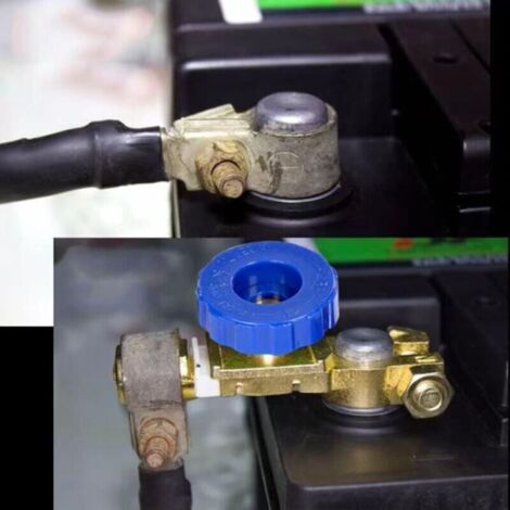 Interrupteur Coupe Batterie Voiture 12V-36V Cuivre Pur - Déconnexion Véhicule Avec Bouton (Noir)