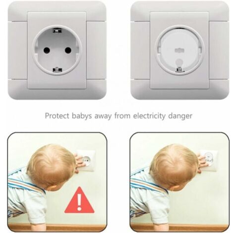 Lot 10 Cache-Prises Silicone Dinosaure Bébé - Protection Prise Schuko Type F Sans Adhésif, Sécurité Enfant
