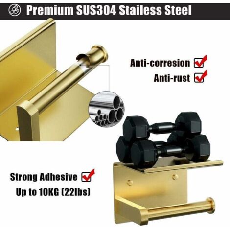 Support De Papier Toilette Avec étagère, Support De Papier Toilette