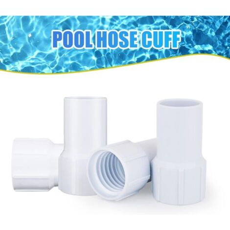 Lot De 2 Manchons De Raccord Pour Tuyau De Piscine 3.8 Cm (1.5'') - En ABS - Réparation Et Entretien