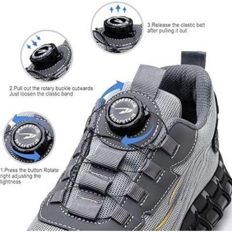 Chaussures De Sécurité S3 Teckrs Légères Respirantes - Embout Acier, Antidérapantes, Kevlar - Homme