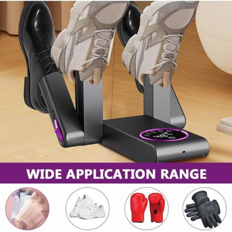 Sèche-chaussures électrique Avec Minuterie – 3 Niveaux, Antibactérien, Pliable, Pour Chaussures Et Accessoires