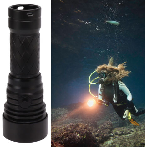 10000 lumens lampe de plongée poche LED lampe de poche étanche lampe de plongée rechargeable 18650