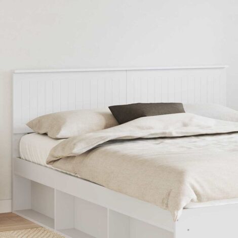 Tête de lit 160 cm en bois d'ingénierie blanc - Design moderne minimaliste - Facile à nettoyer - Dimensions 163x7x100 cm - Assemblage simple (1/4)