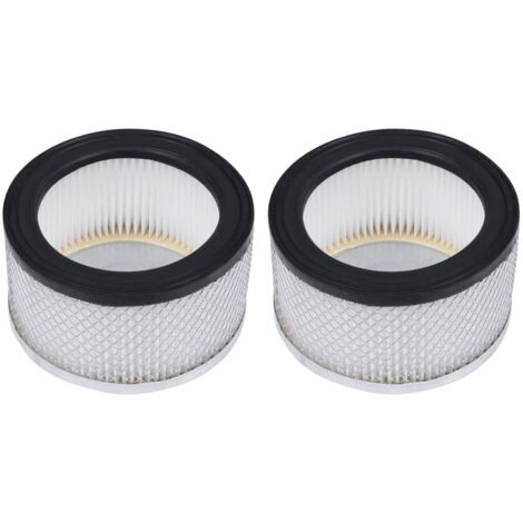 Filtre HEPA pour Aspirateur à Cendres - 2 Pièces Lavables - 158x90 mm - Maille Métallique - Noir et Blanc (1/5)