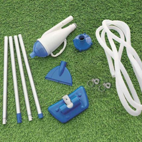 Aspirateur de Piscine AquaCrawl 58212 - 4 Perches Aluminium 2,24m avec 2 Buses et Sac Réutilisable - Nettoyage Facile Piscine Hors Sol (1/5)