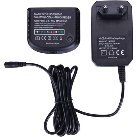 Applicable Chargeur de Batterie Ni-MH/Ni-CD pour Black & Decker Perceuse HPB18-OPE HPB18 HPB14 HPB12 HPB96 9.6V 12V 14.4V 18V Batteries (1/5)