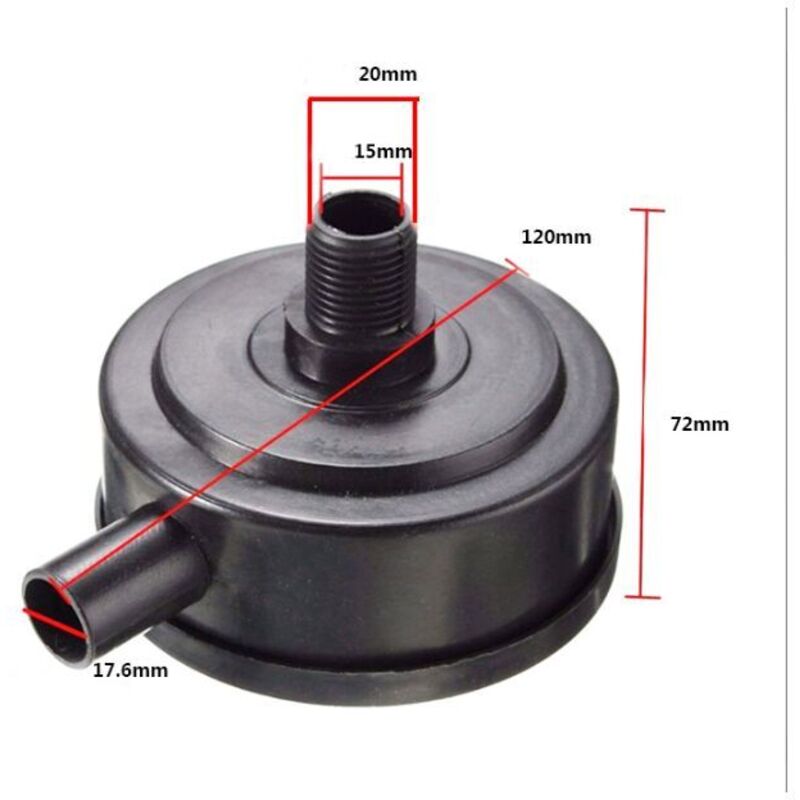 Silencieux Filtre à Air Pour Compresseur - Filetage 3/8" 16mm - Réduit Bruit Et Bloque Poussière