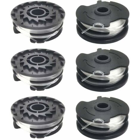 Jusch – Lot de 6 bobines de fil nylon 1,6 mm pour coupe-bordure LIDL Parkside – Design spiralé pour coupe efficace – Compatible PRTA 20-Li, PRT 300, PRT 550