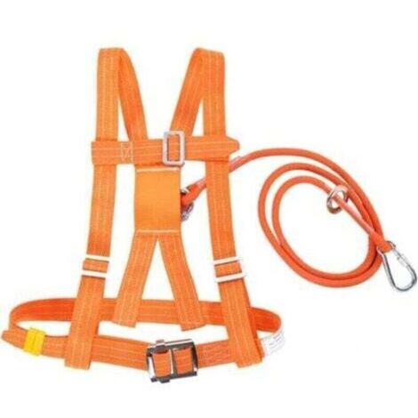 Kits de Harnais de Sécurité, Harnais Antichute de Sécurité, Harnais Réglable en Hauteur à 6 Stypes pour Ceinture, Ceinture de Sécurité, Corde de Sauvetage, Travail Aérien, (1/4)