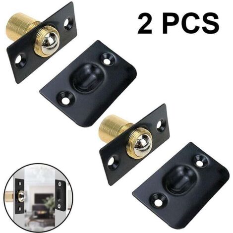 2 Pièces Loquet À Bille De Porte D'Armoire, Loquet À Rouleau Réglable En Acier Inoxydable Pour Quincaillerie De Porte De Balcon Serrures À Bille Serrure À Rouleau Serrure À Bille Pour Meubles