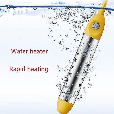 Crea – Chauffe-eau électrique à immersion 2000W-2500W – Tension 220V – Longueur tube 25 cm – Température max 75°C – Pour baignoires et petites piscines