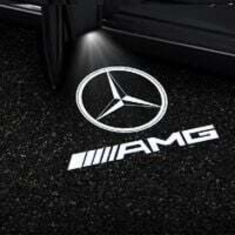 Crea – Lumières de bienvenue LED pour Mercedes-Benz W204 C180 C200 C260 C300 – Projection logo – Installation rapide sans modification