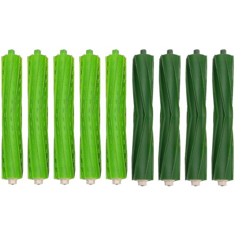 Crea – Jeu de 4 rouleaux de brosse pour aspirateur iRobot Roomba i7/i8 – Brosses en caoutchouc multi-surfaces – Longueur 185 mm