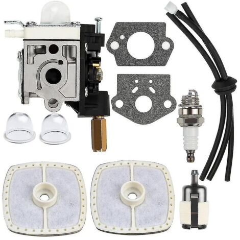 Crea – Carburateur SRM 230 pour tondeuse Echo – Filtre à air inclus – Remplacement pour modèles SRM231S, GT230, PE230 – Matériaux métal et plastique