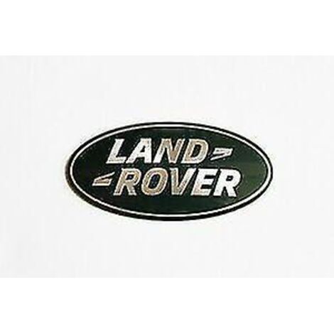 CREA Vert/chrome Land Rover Calandre Bonnet Badge Emblème Bonnet Coffre Arrière Hayon Badge (45x85 Mm)