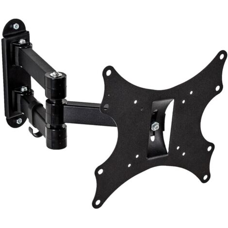 Dpzo – Support mural TV orientable et inclinable 17-37 pouces – Charge maximale 50 kg – Compatibilité VESA 75/100/200 – Acier robuste